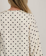 Je m'appelle Tops Top Milou | Porselein Wit / Zwart