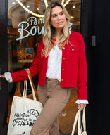 Je m'appelle Jassen Warm Red / XS Jacket Mila | Warm Red