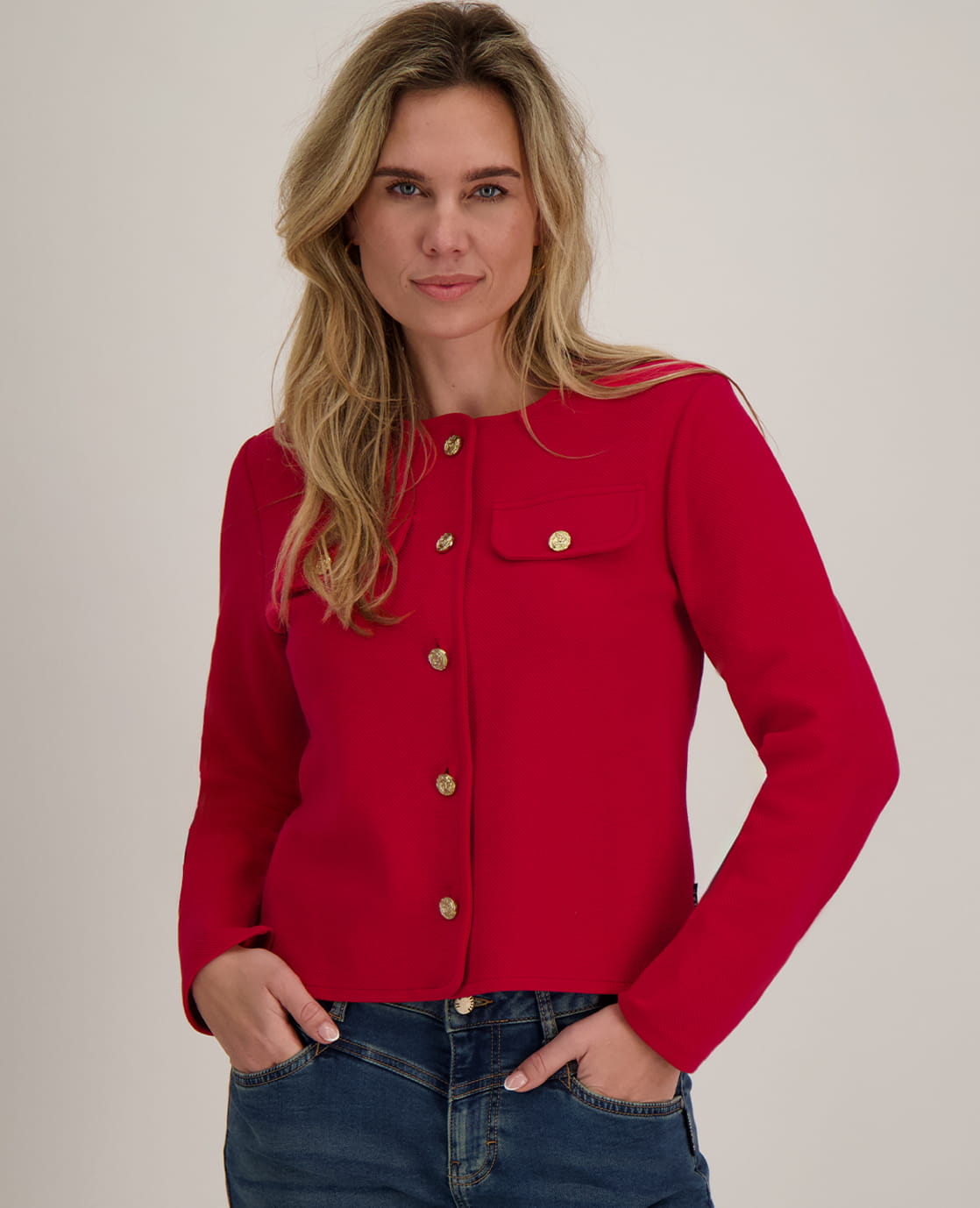 Je m'appelle Jassen Jacket Mila | Warm Red
