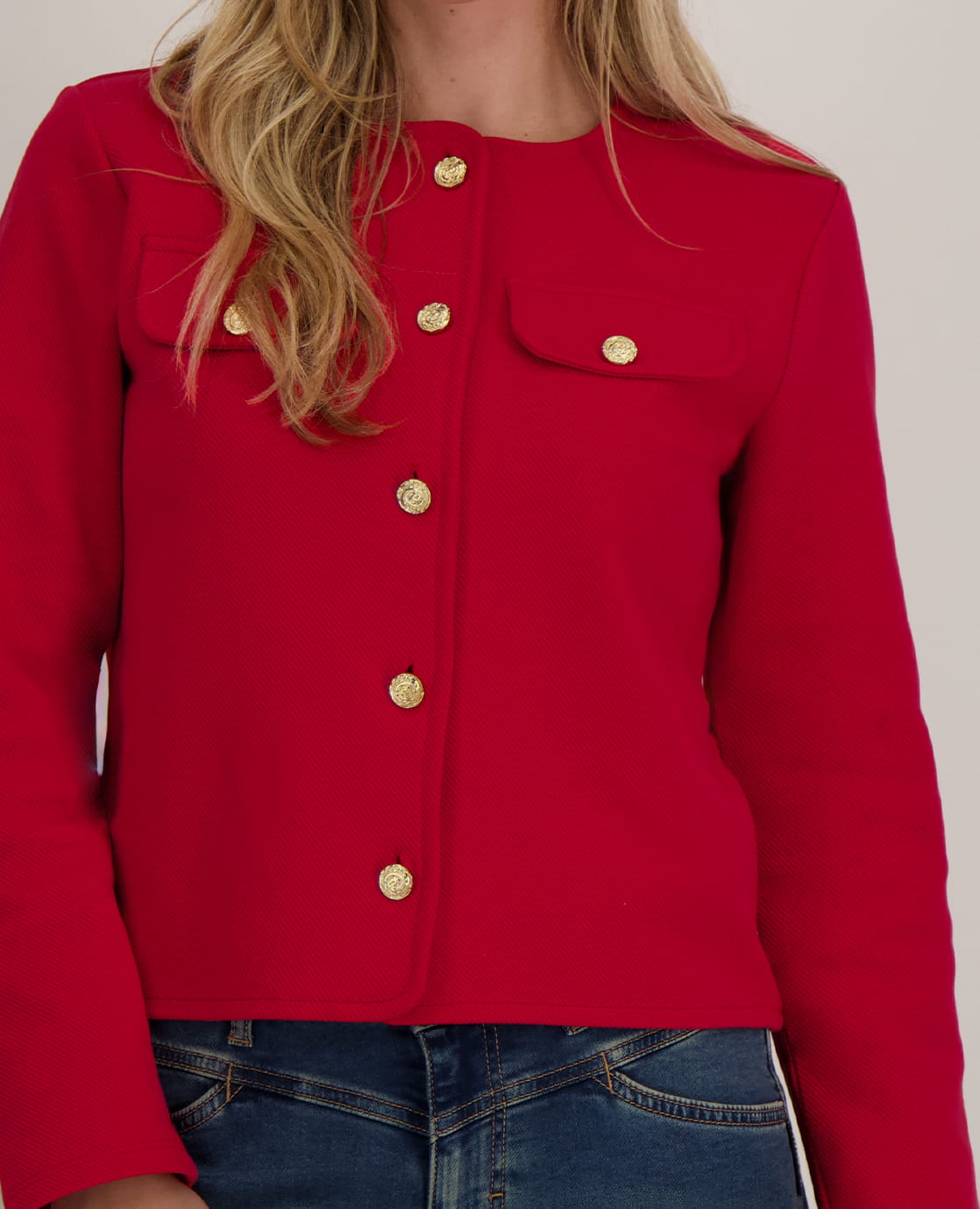 Je m'appelle Jassen Jacket Mila | Warm Red