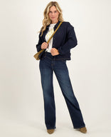 Je m'appelle Jassen Jacket | Dark Denim Pinstripe