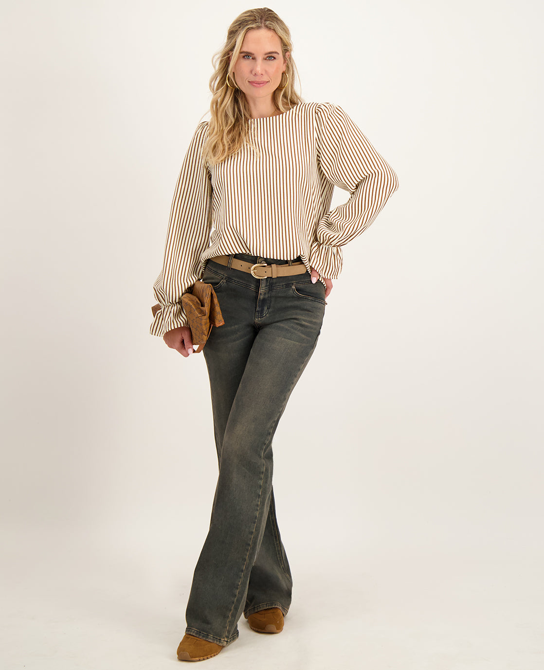 Pant Anna Jogg Denim | Washed Denim