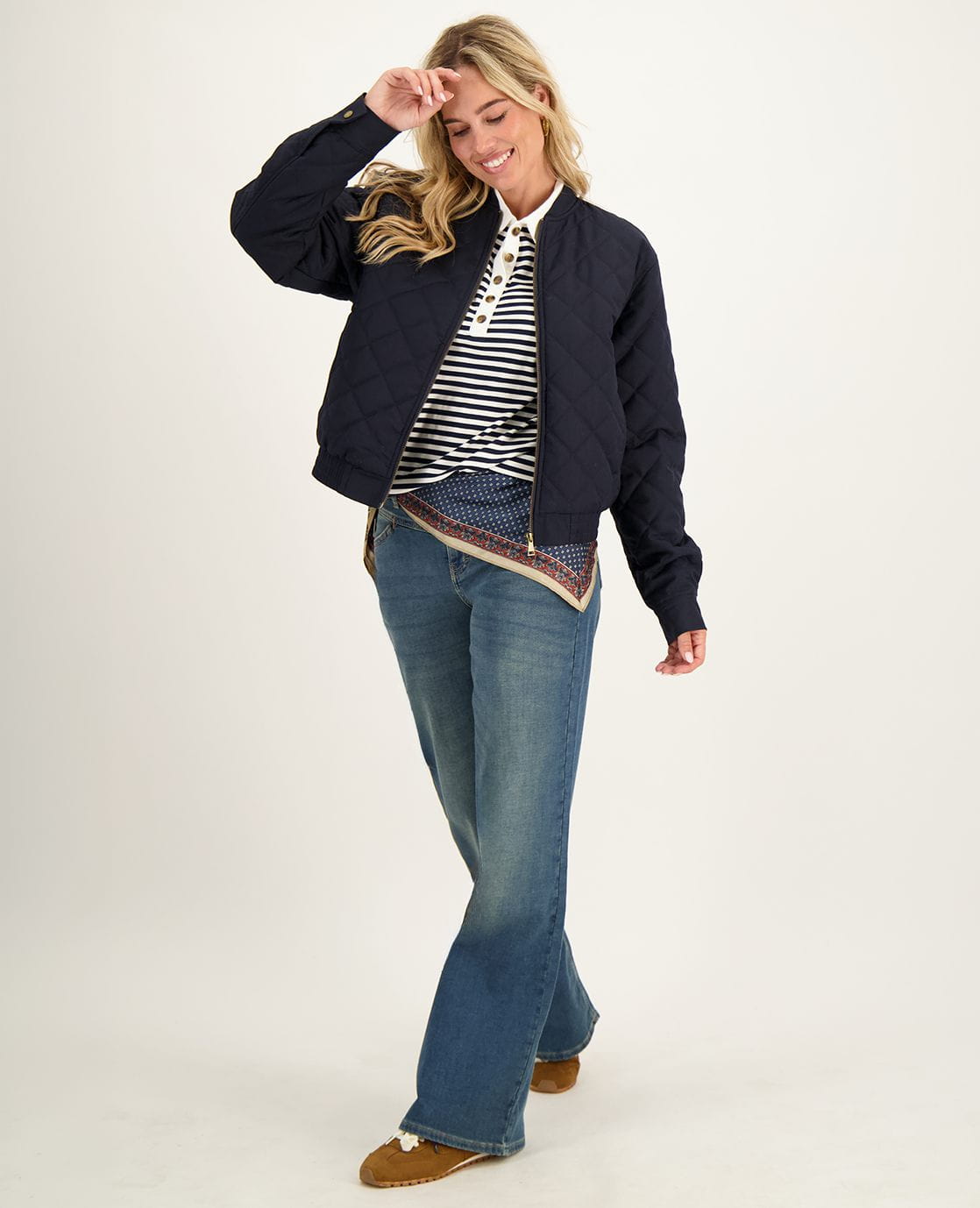 Je m'appelle Broeken Pant Anna Jogg Denim | Medium Blue Denim