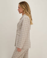 Je m'appelle Jassen Blazer Straight | Multicolor Dark Greige