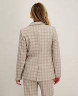 Je m'appelle Jassen Blazer Straight | Multicolor Dark Greige