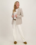 Je m'appelle Jassen Blazer Straight | Multicolor Dark Greige