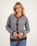 Je m'appelle Vesten Veste Lara | Dark Brown / Blue