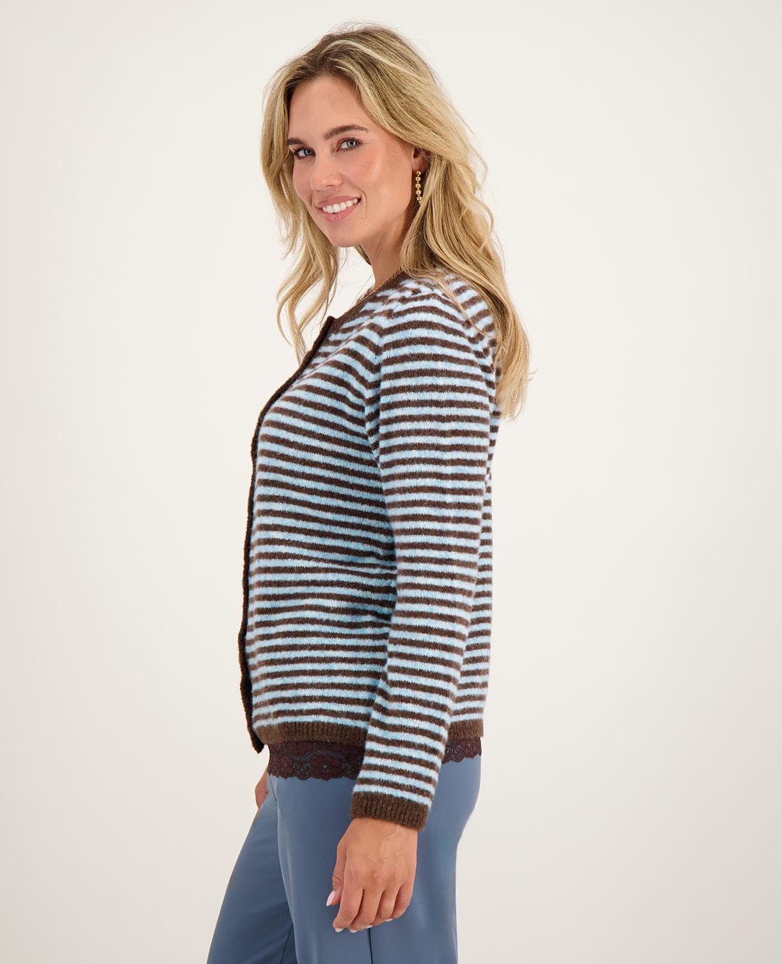 Je m'appelle Vesten Veste Lara | Dark Brown / Blue