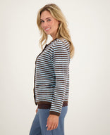 Je m'appelle Vesten Veste Lara | Dark Brown / Blue