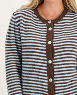 Je m'appelle Vesten Veste Lara | Dark Brown / Blue