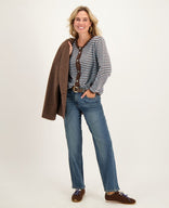Je m'appelle Vesten Veste Lara | Dark Brown / Blue