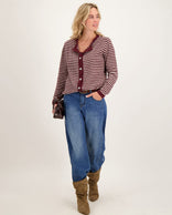 Je m'appelle Vesten Veste Lara | Burgundy / Sand