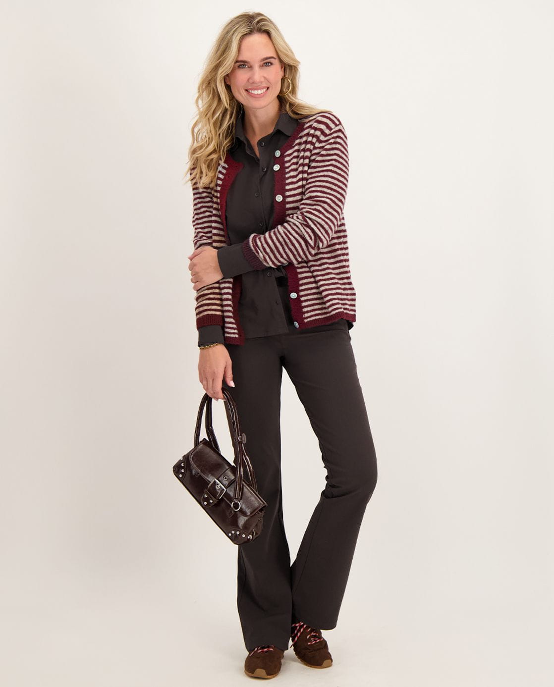 Je m'appelle Vesten Veste Lara | Burgundy / Sand