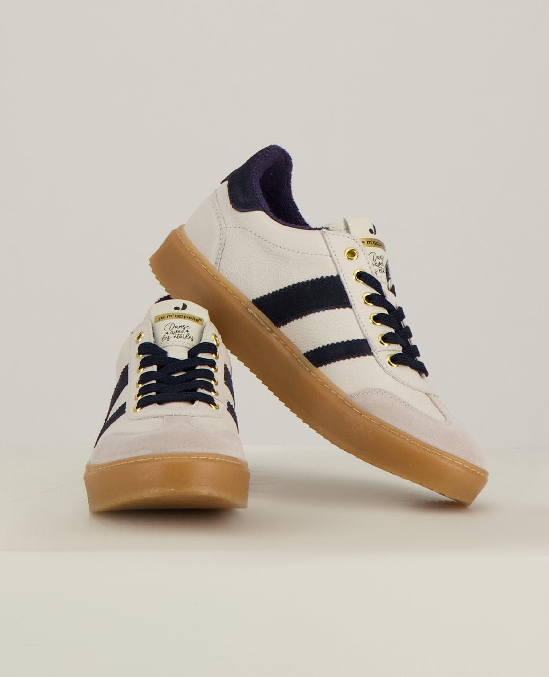 Je m'appelle Schoenen Ecru / Navy / 36 Sneakers Stripes | Ecru / Navy