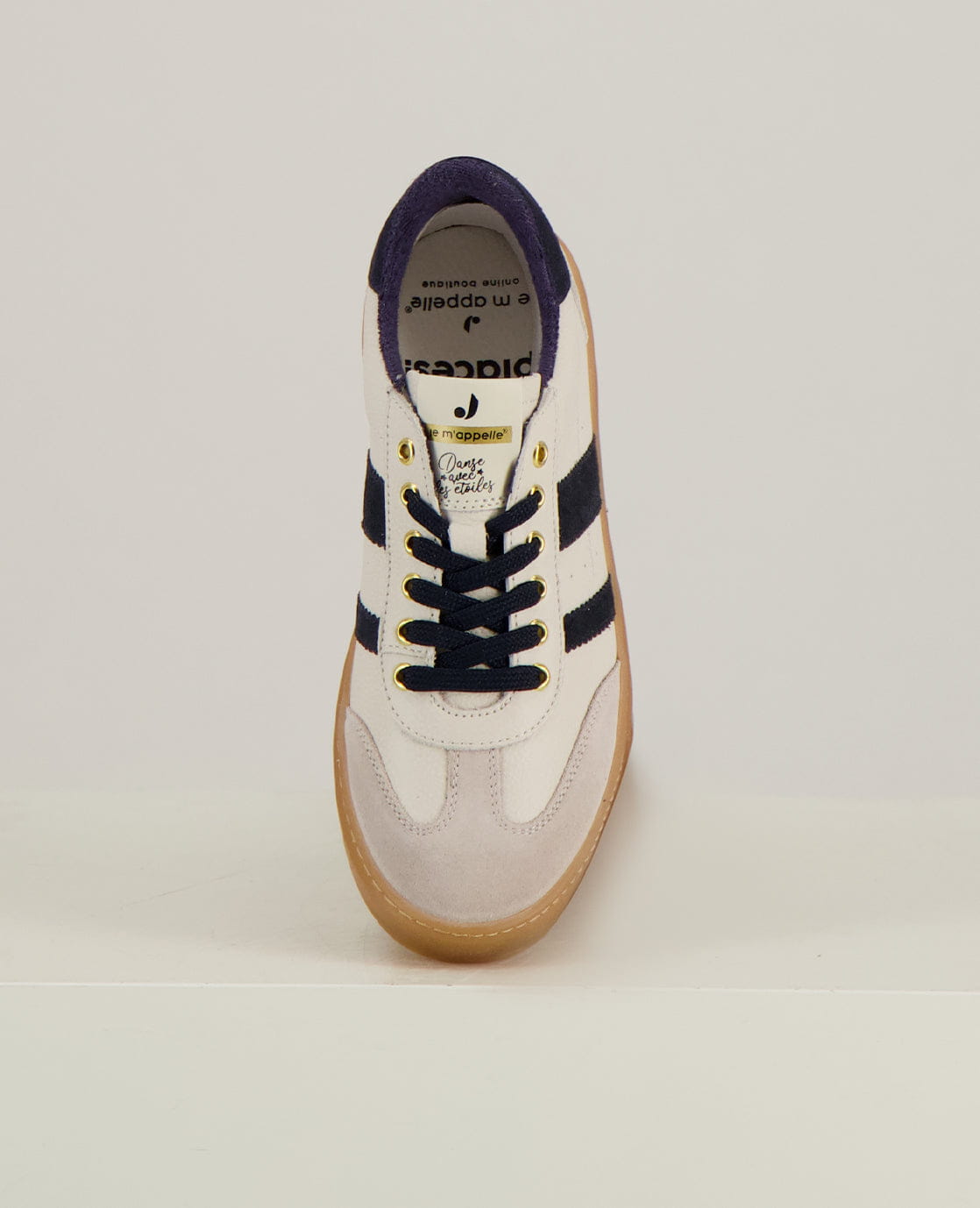 Je m'appelle Schoenen Sneakers Stripes | Ecru / Navy