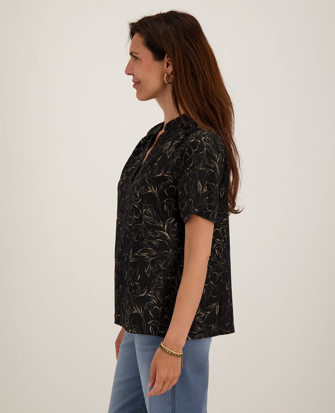 Je m'appelle Tops Top Caroline | Zwart / Sahara