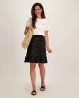 Je m'appelle Jurken Skirt Caroline | Zwart / Sahara