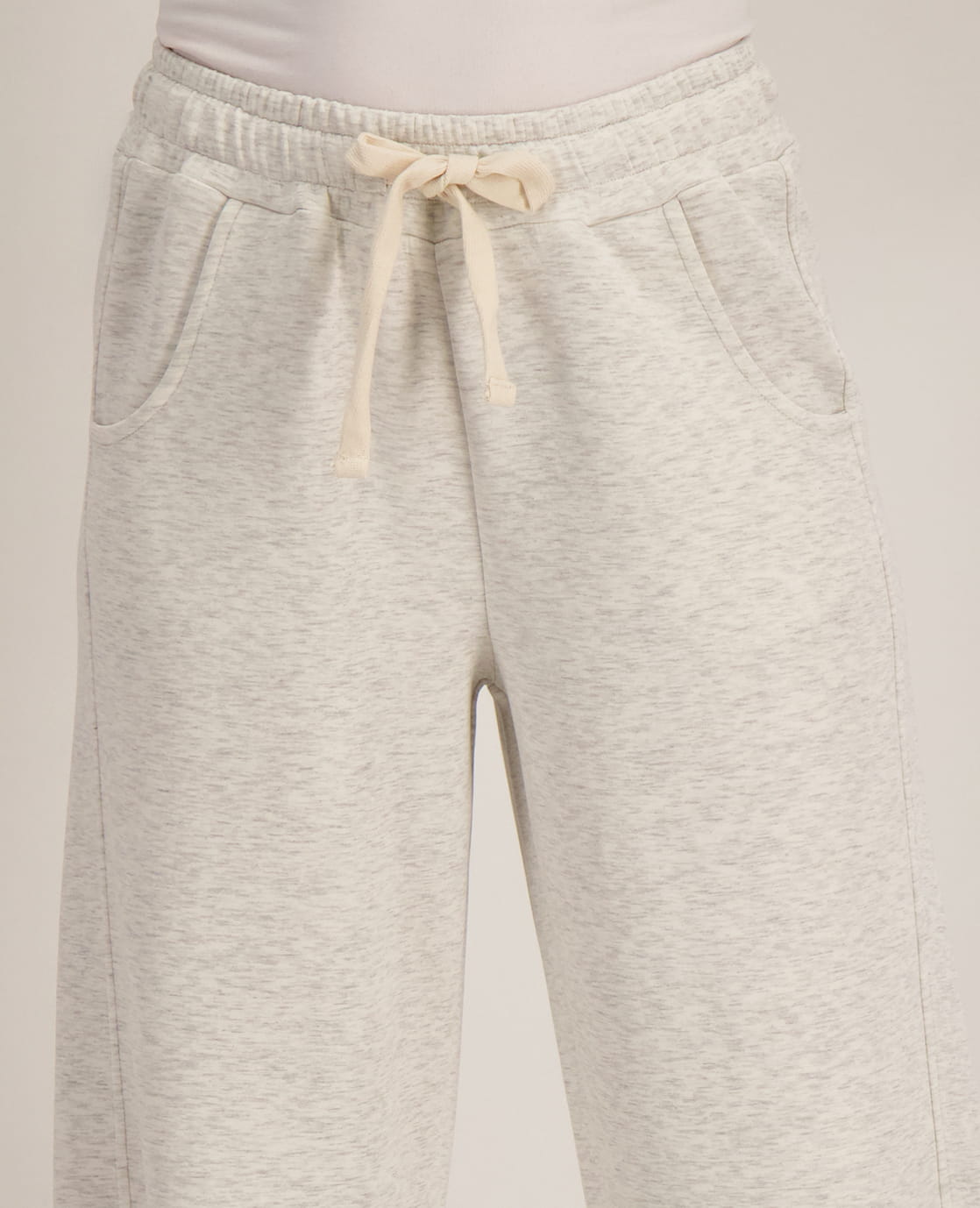Je m'appelle Broeken Pant Emy | Light Grey Melange