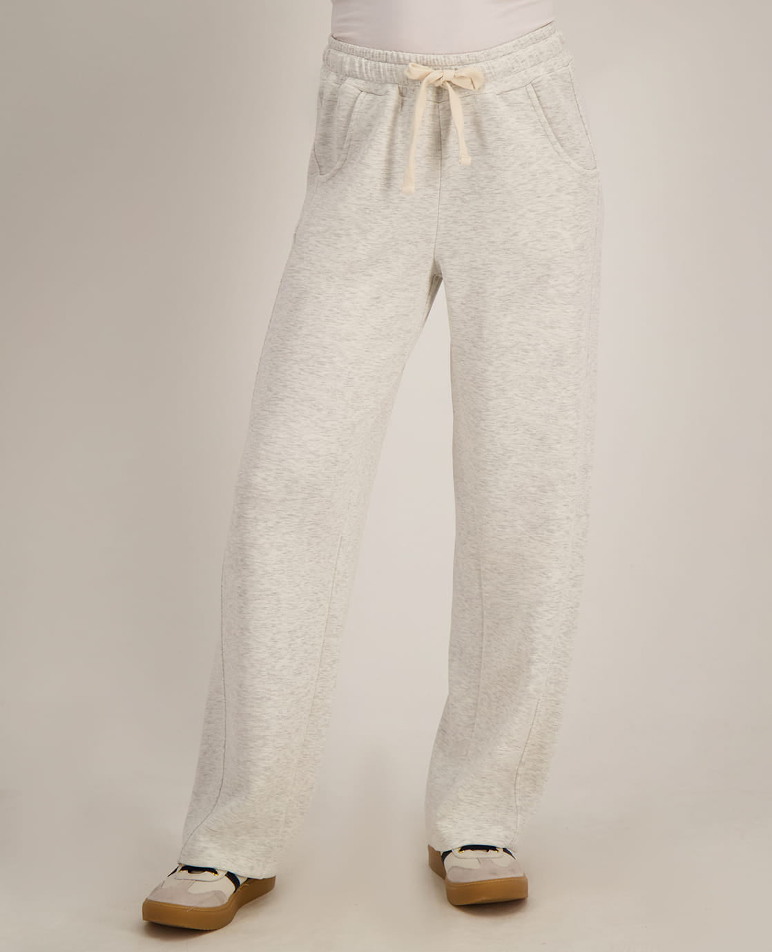 Je m'appelle Broeken Pant Emy | Light Grey Melange