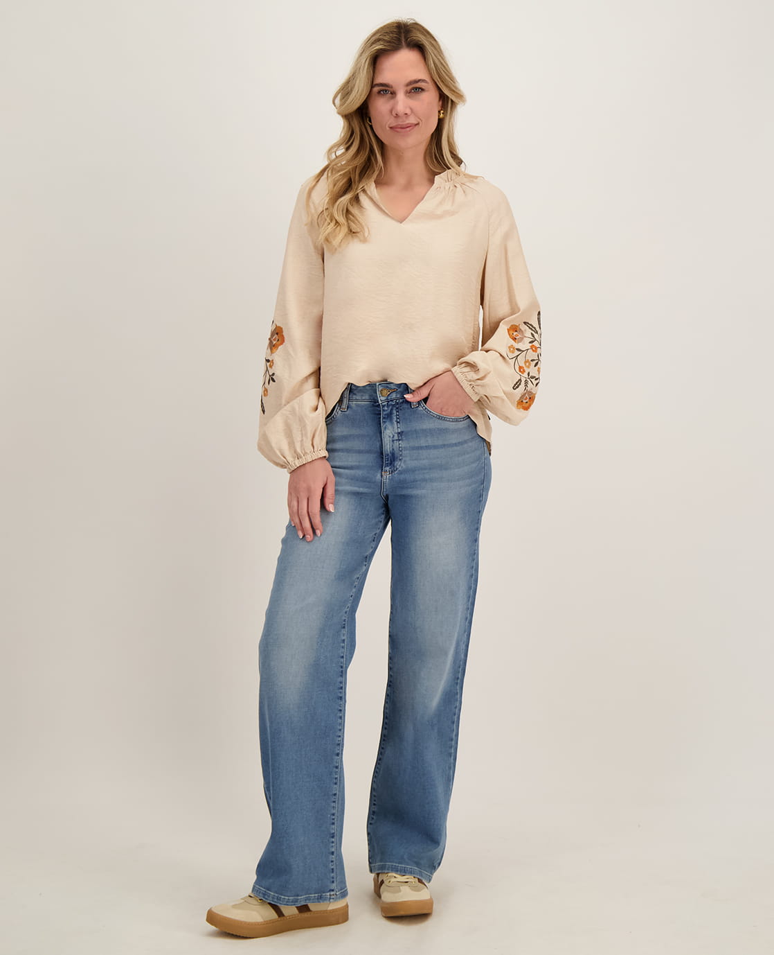 Je m'appelle Tops Top Marleen | Multicolor Light Sand / Orange