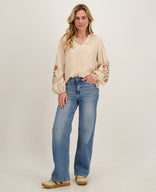 Je m'appelle Tops Top Marleen | Multicolor Light Sand / Orange