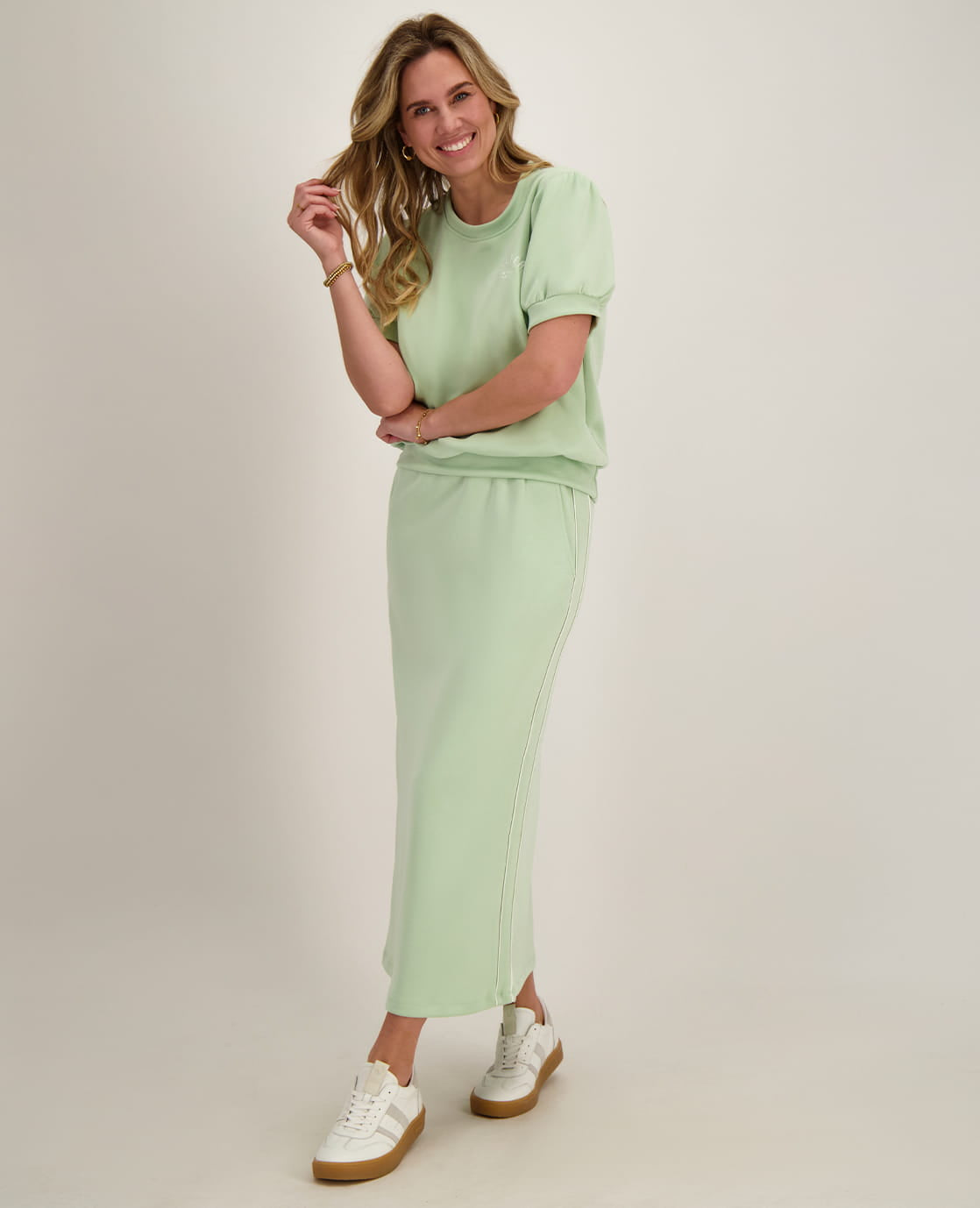 Je m'appelle Jurken Pastel Mint Green / S Skirt Stephie | Pastel Mint Green
