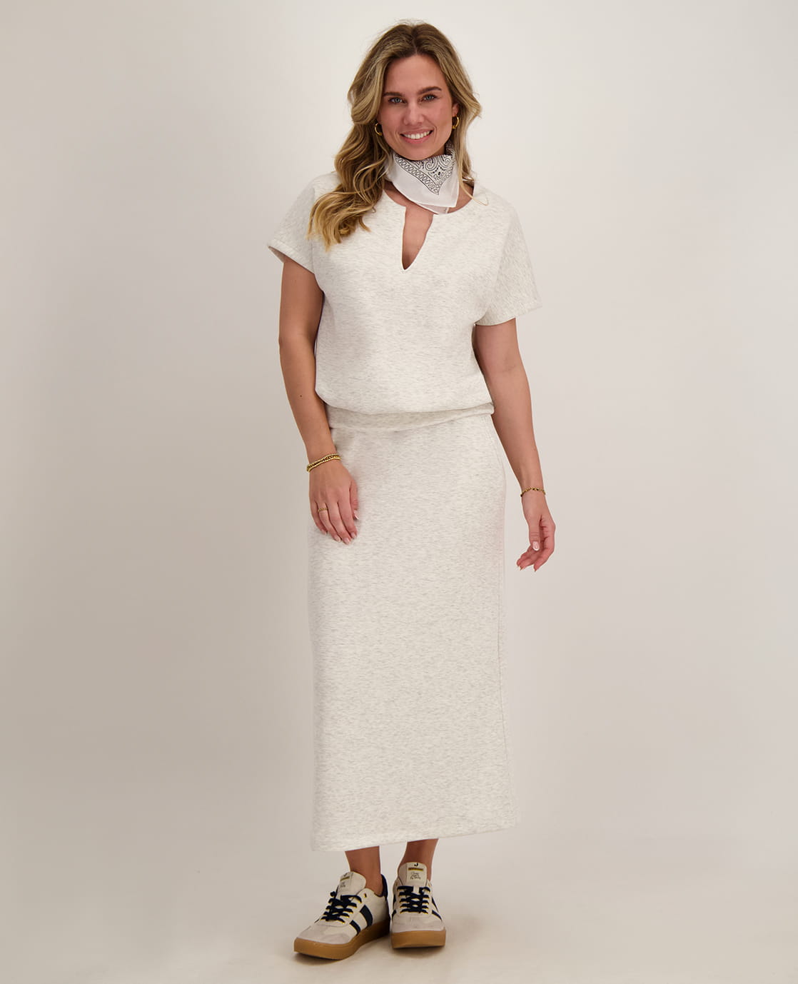 Je m'appelle Jurken Light Grey Melange / S Skirt Emy | Light Grey Melange