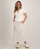 Je m'appelle Jurken Skirt Emy | Light Grey Melange