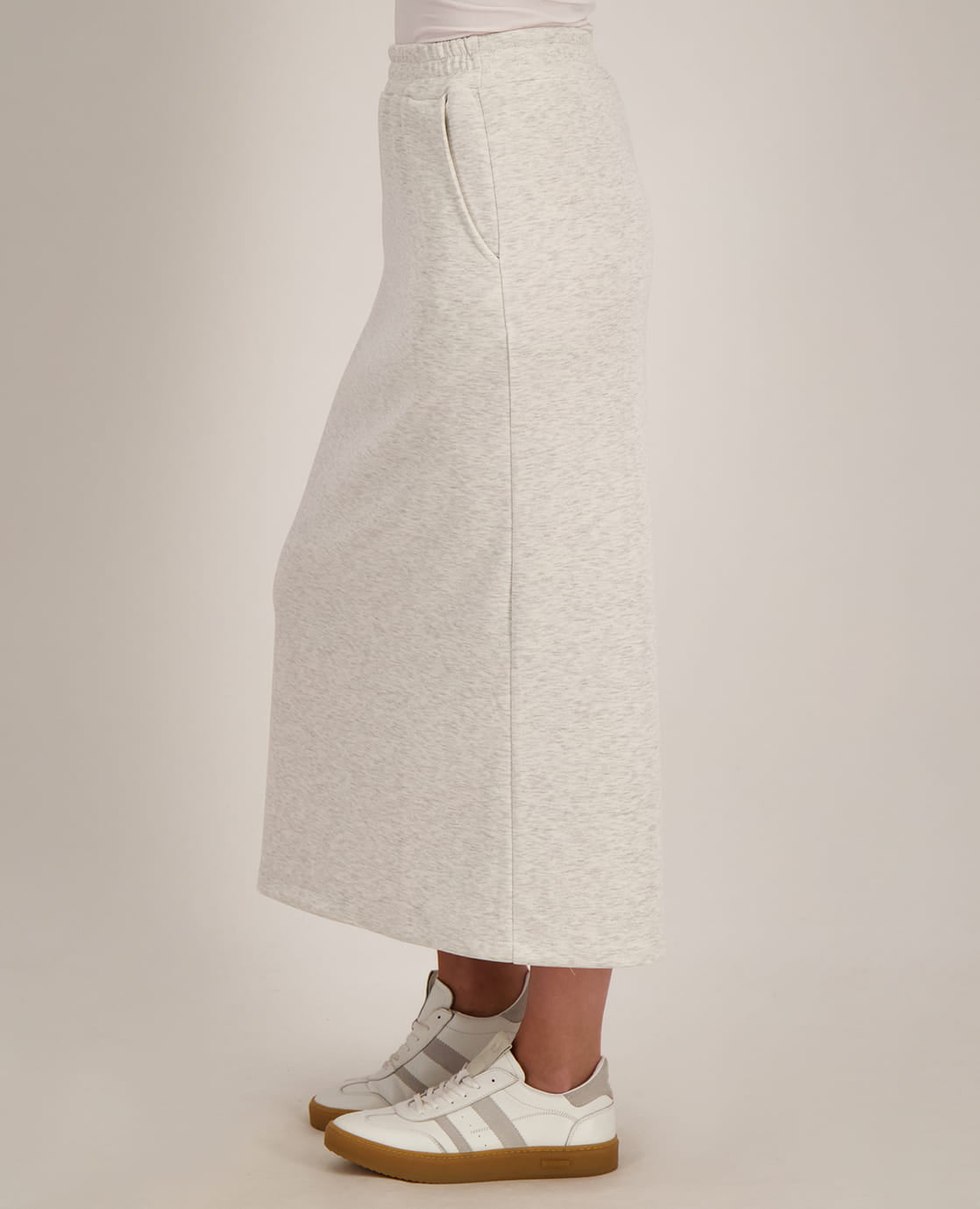 Je m'appelle Jurken Skirt Emy | Light Grey Melange