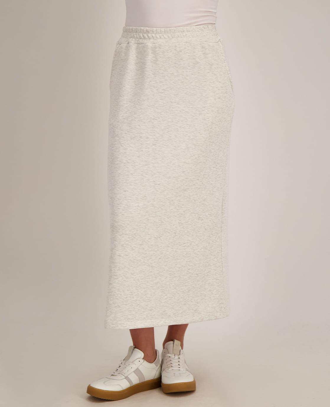 Je m'appelle Jurken Skirt Emy | Light Grey Melange