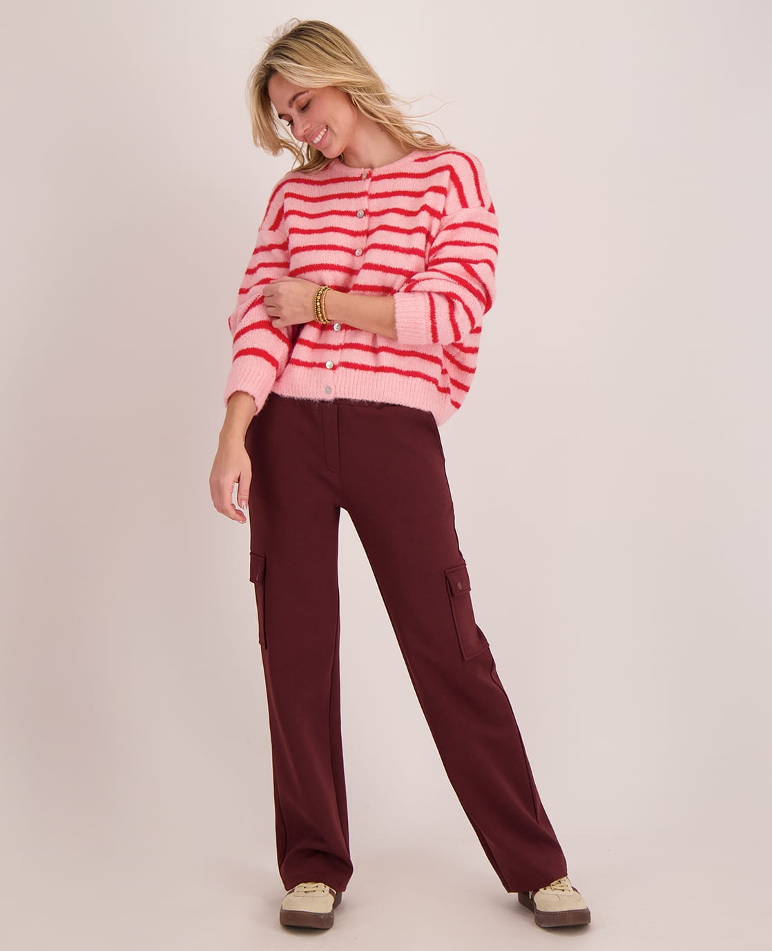 Je m'appelle Vesten Pink / Red / S/M/L Veste Diede | Pink / Red