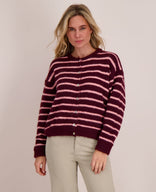 Je m'appelle Vesten Burgundy / Pink / S/M/L Veste Diede | Burgundy / Pink