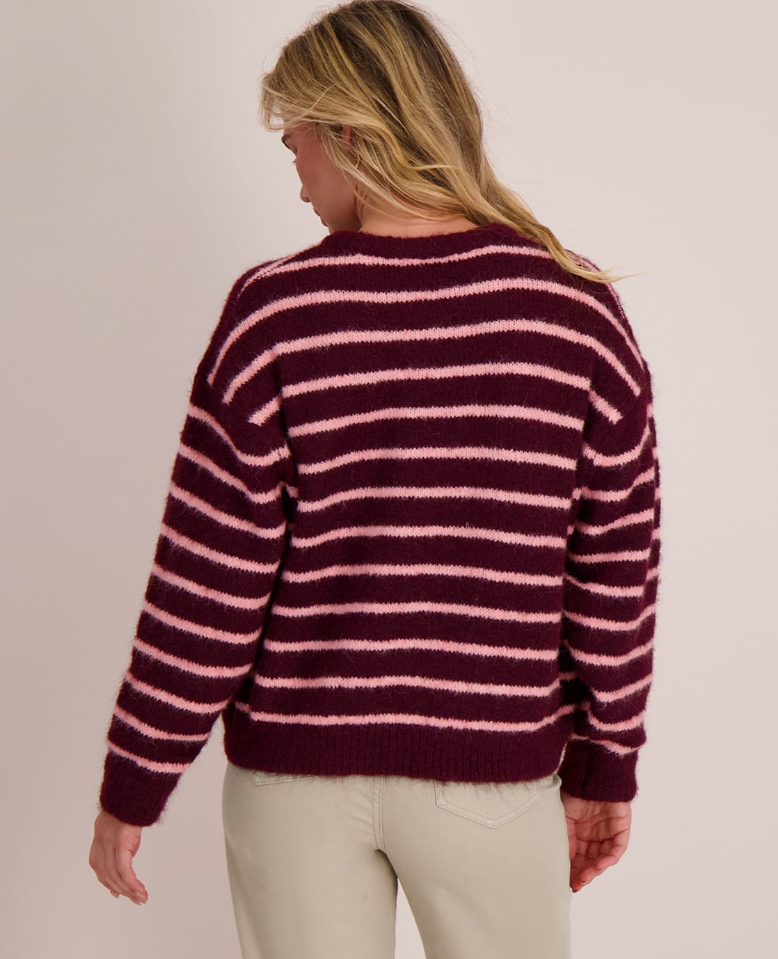 Je m'appelle Vesten Burgundy / Pink / S/M/L Veste Diede | Burgundy / Pink