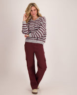 Je m'appelle Vesten Grey / Burgundy / S/M/L Veste Diede | Grey / Burgundy