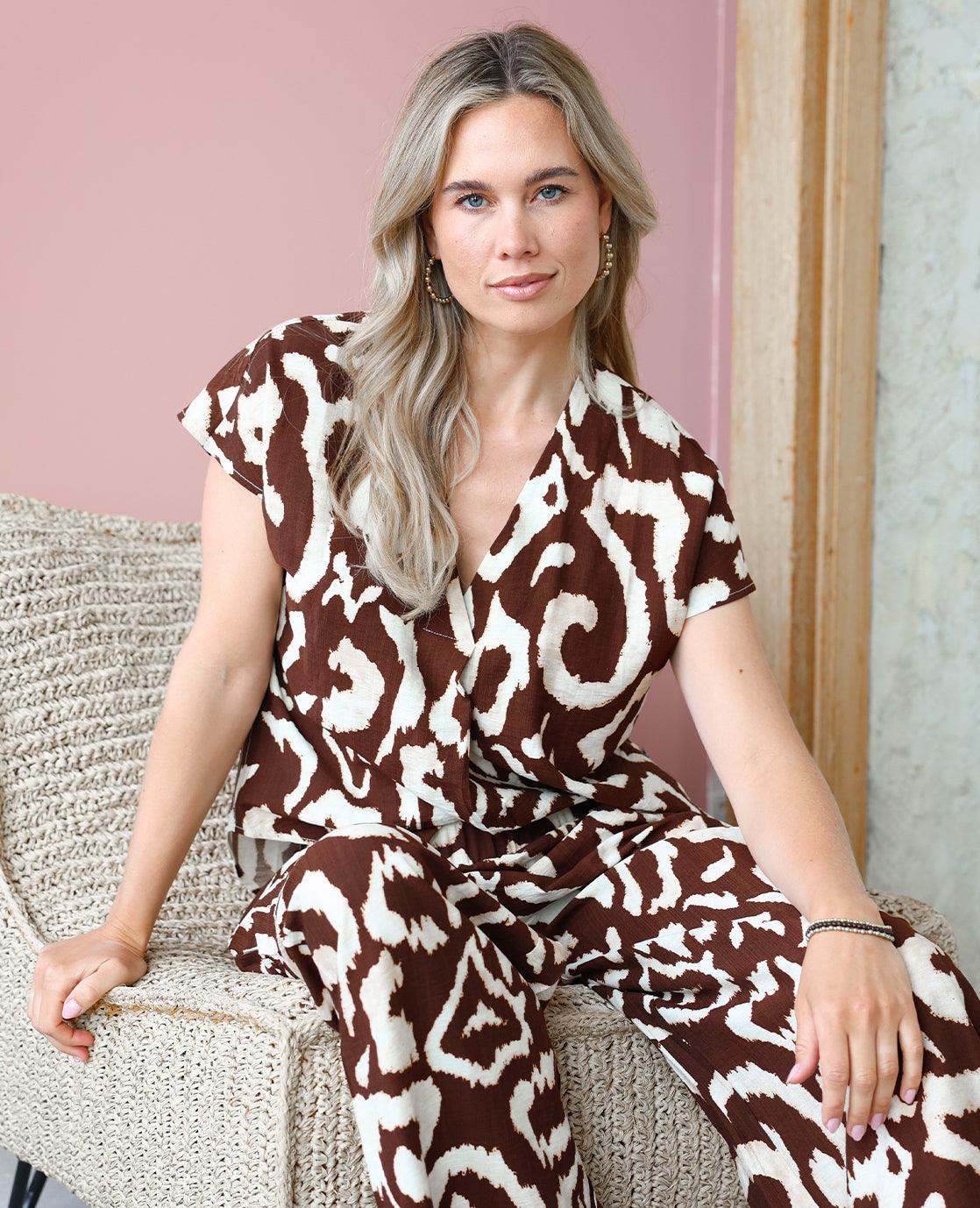 Top Joséphine | Multicolor / Bruin