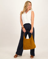 Je m'appelle Broeken Pant Straight Travel | Donkerblauw