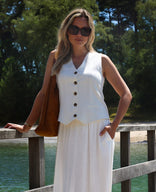 Je m'appelle Tops Off White / XS Gilet | Off White