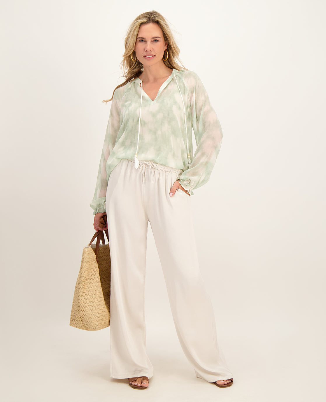 Pant Straight Scarlet | Champagne