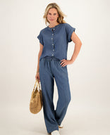 Je m'appelle Tops Blouse Mathilde | Medium Denim Blue