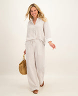 Je m'appelle Tops Blouse Stripes | Off White/Sahara