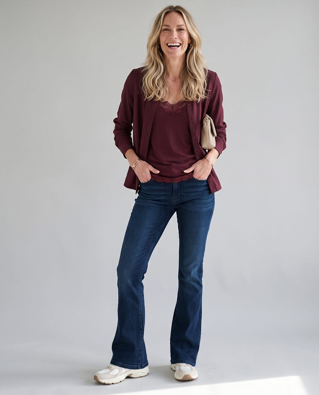Je m'appelle Tops Tanktop Lace | Deep Burgundy