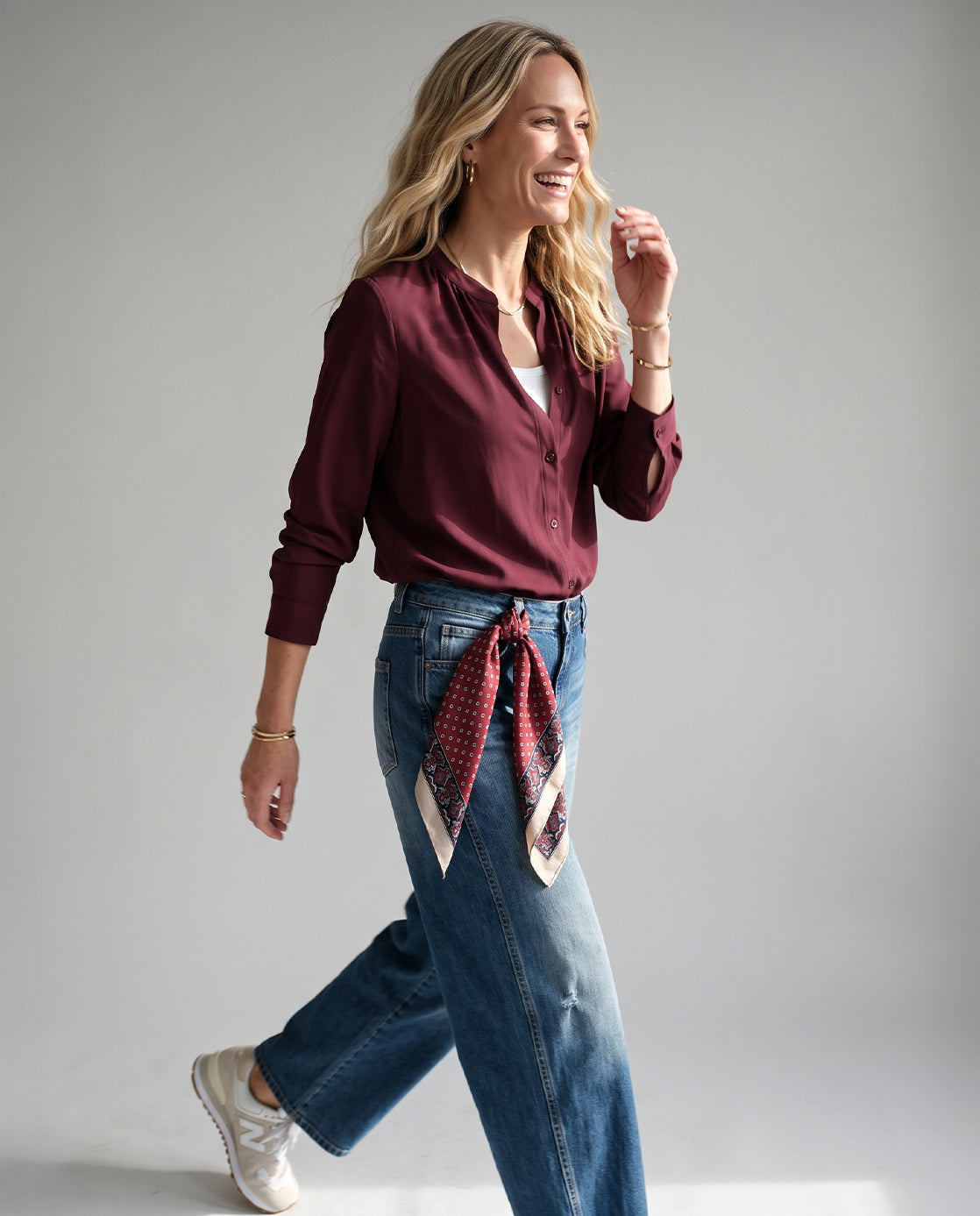 Blouse Sophie Travel | Deep Burgundy