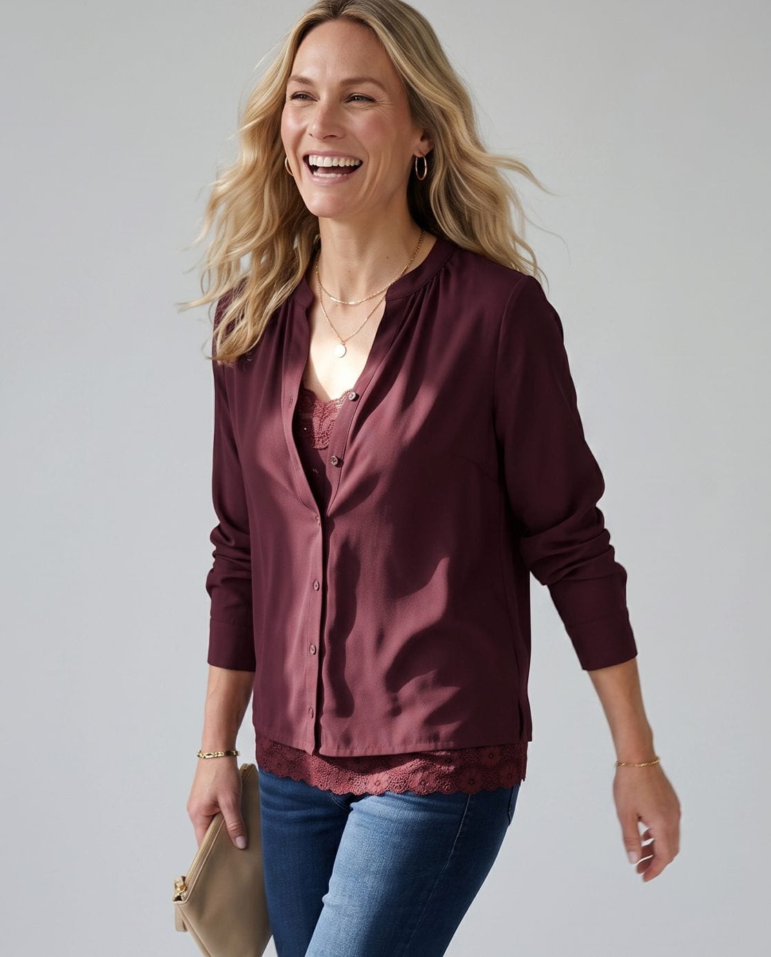 Je m'appelle Tops Tanktop Lace | Deep Burgundy