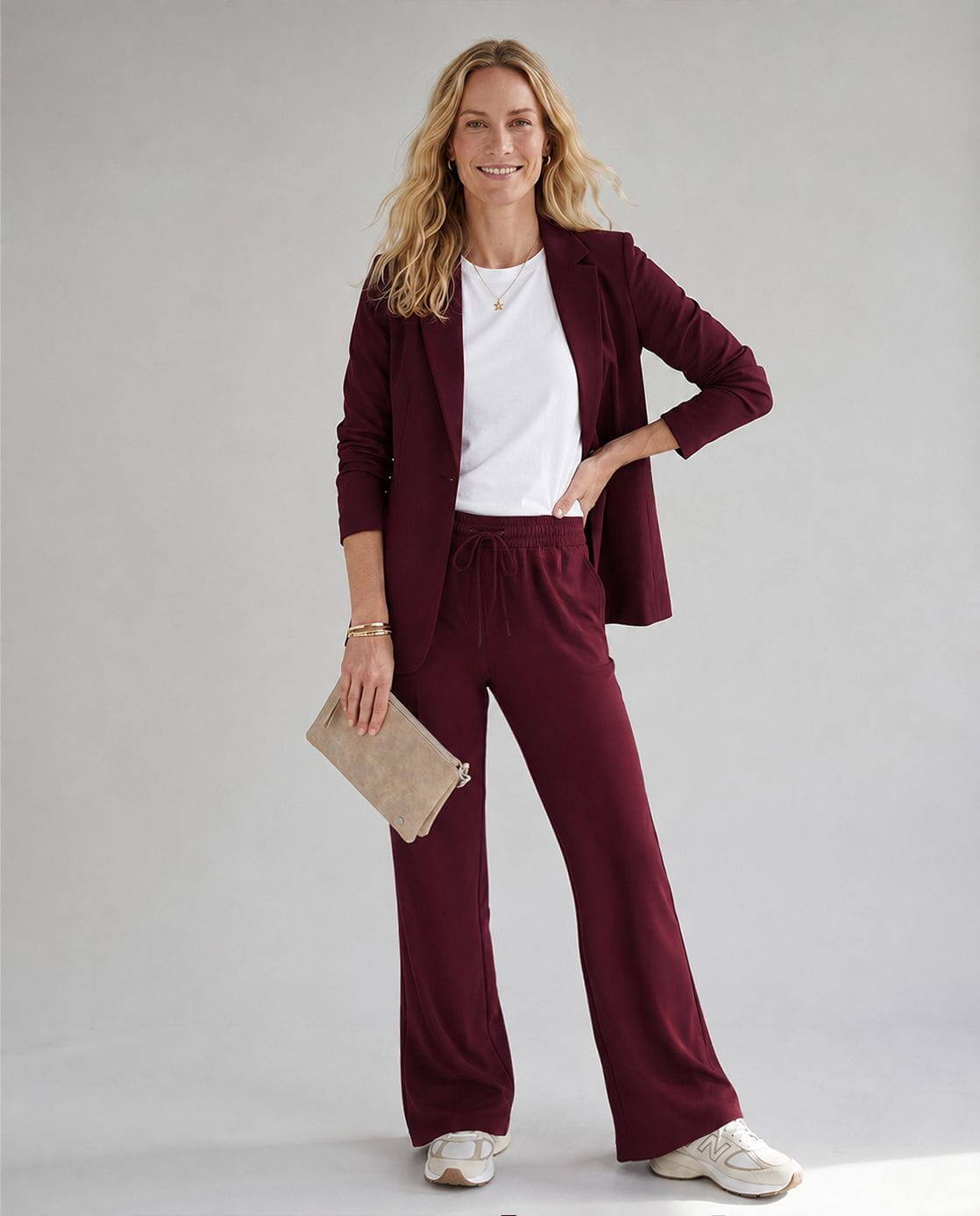Je m'appelle Broeken Pant Lexi Travel +++ | Deep Burgundy