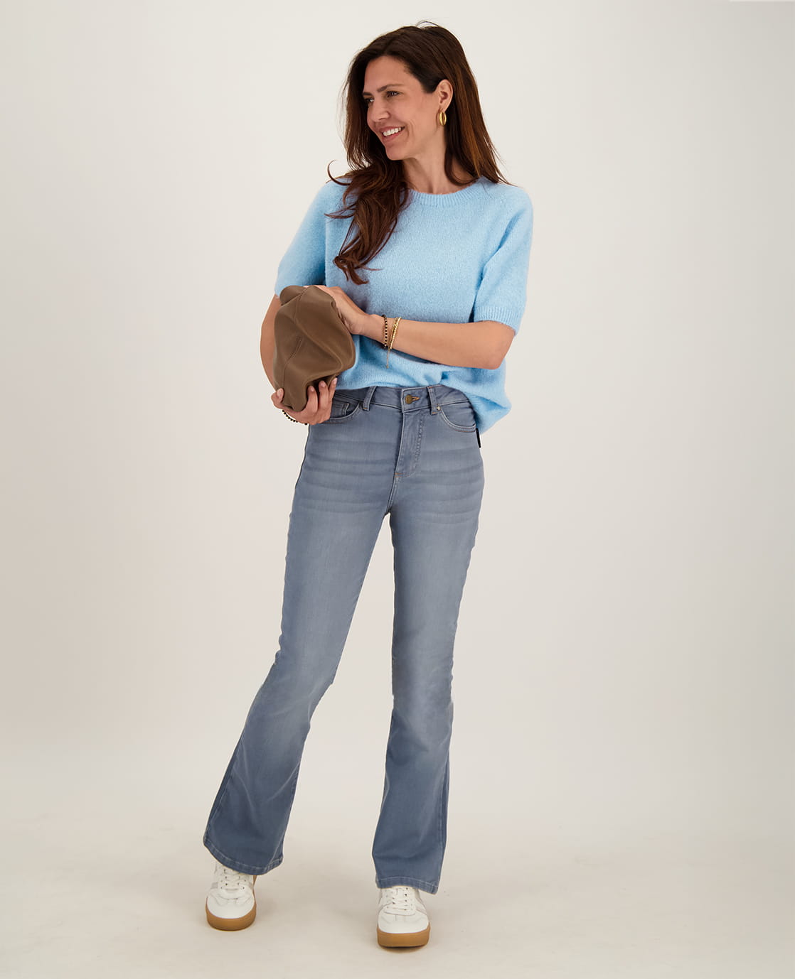 Je m'appelle Tops Pull Soleil | Lichtblauw
