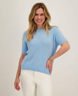 Je m'appelle Tops Pull Soleil | Lichtblauw