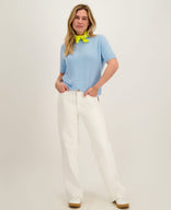Je m'appelle Tops Pull Soleil | Lichtblauw