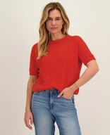 Je m'appelle Tops Oranjerood / S/M Pull Soleil | Oranjerood