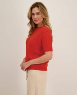 Je m'appelle Tops Pull Soleil | Oranjerood