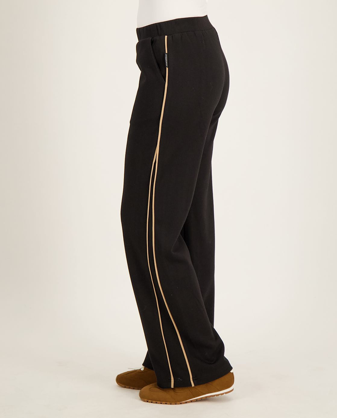 Je m'appelle Broeken Pant Kiki | Zwart / Golden Camel